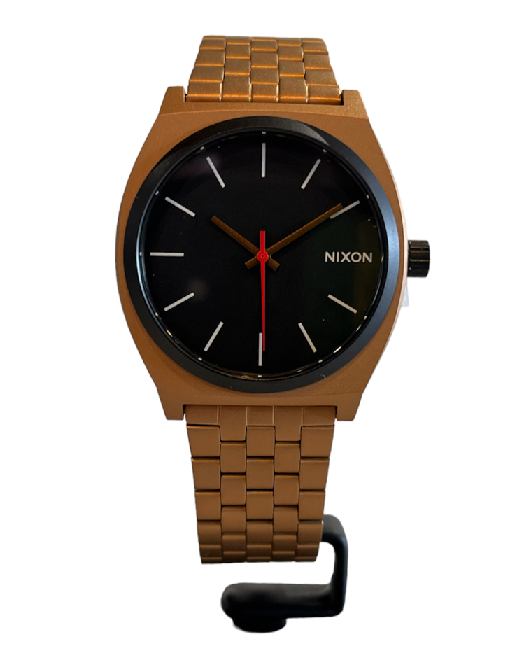 Nixon black hot sale time teller