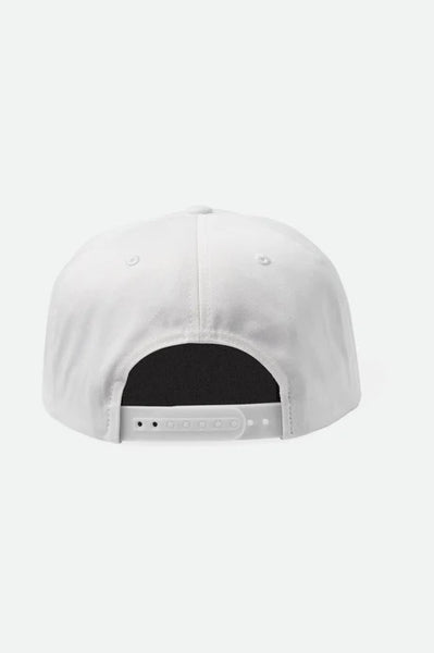 Brixton Barbed Wire MP Snapback Hat - White