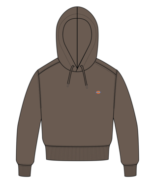 W Oakport Cropped Hoodie