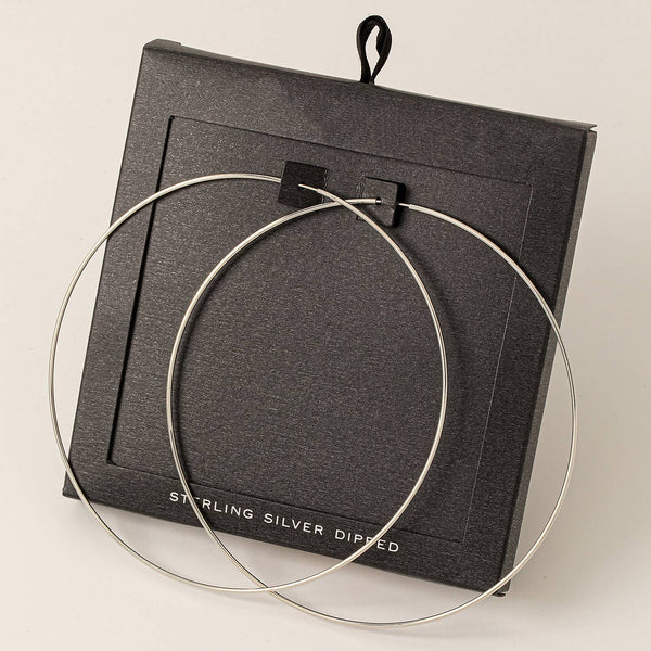 Secret Box Secret Box Large Thin Hoop Earrings: GD