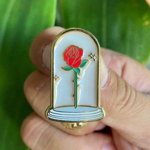 Timeless Red Rose Pin