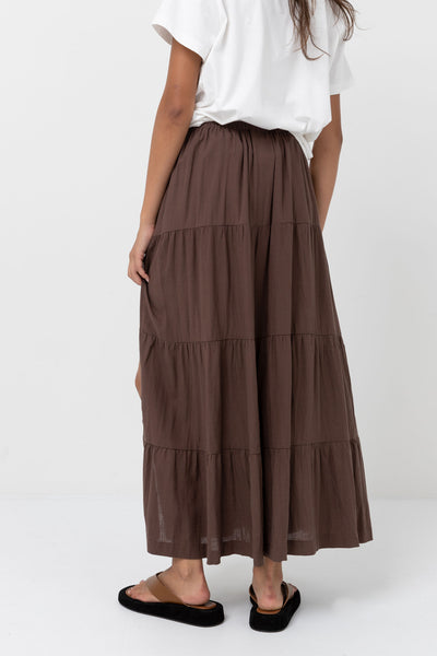 Classic Tiered Maxi Skirt