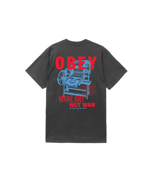 Obey Printing Press Make Art Tee - Black