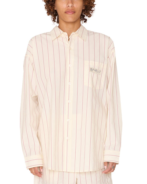 Primavera Stripe Shirt - Tofu Multi