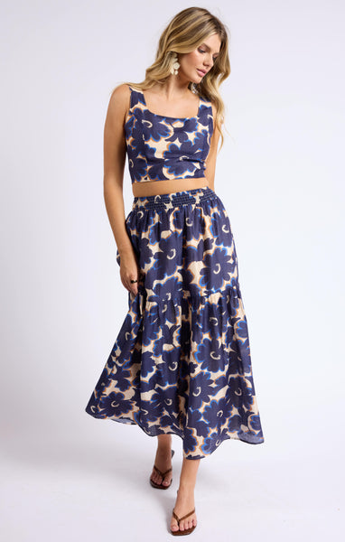 Flora Tiered Maxi Skirt