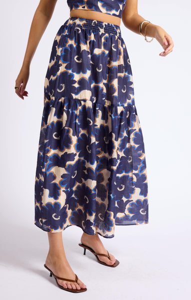 Flora Tiered Maxi Skirt