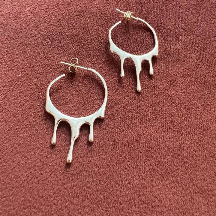 Drip Earrings with Stainless Steel Stud