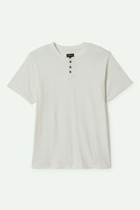 Vintage Reserve Short Sleeve Henley - Off White Sol Wash
