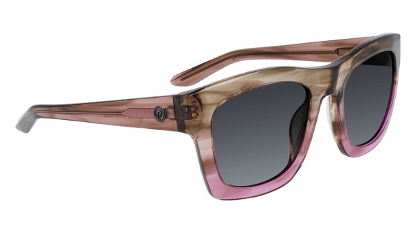 Dragon Waverly LL Sunglasses - Grey Violet Gradient Lumalens Smoke