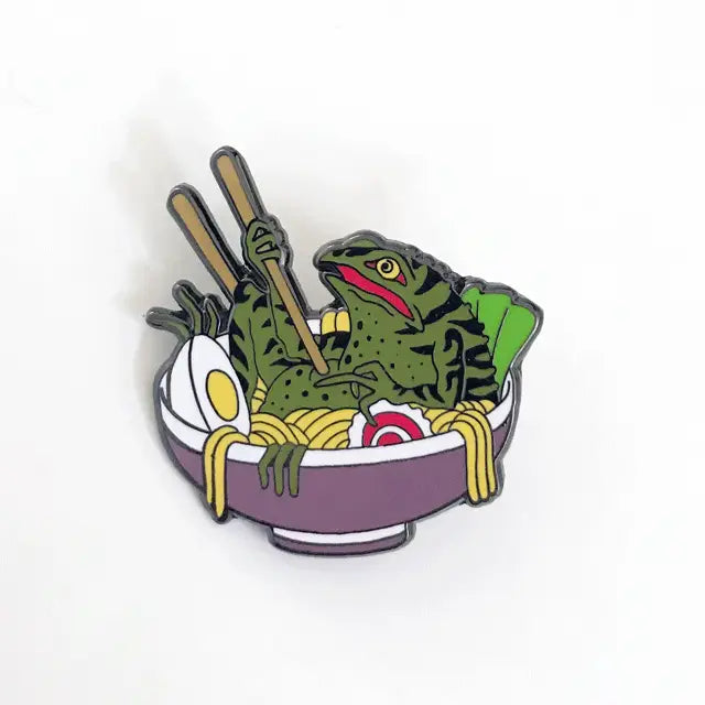 Ramen Frog Pin