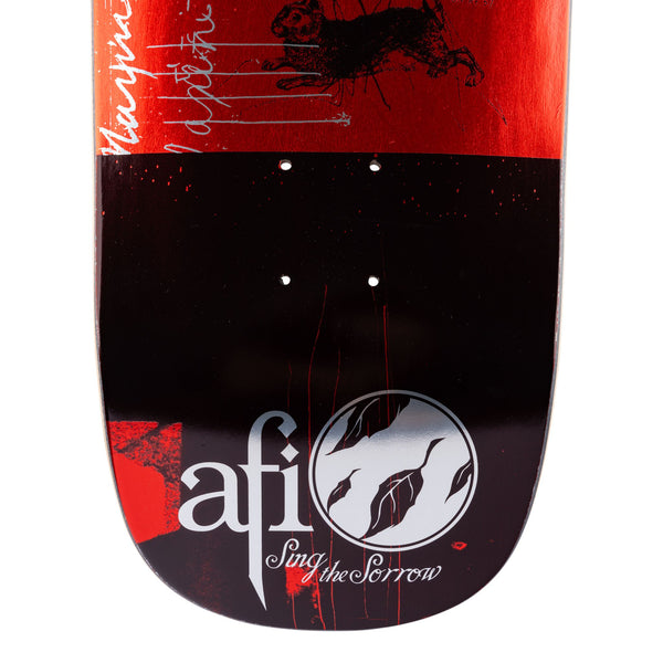 AFI x Welcome Skateboards Sing The Sorrow Black Red Foil on Golem