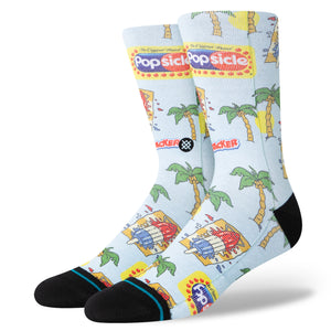 Stance Poly Blend Pops Crew Socks - Light Blue