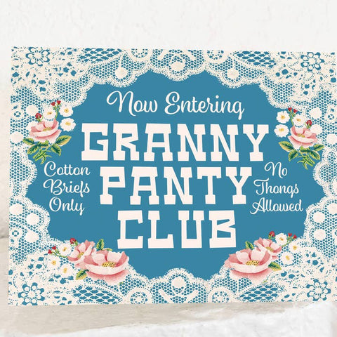 Granny Panty Club Card