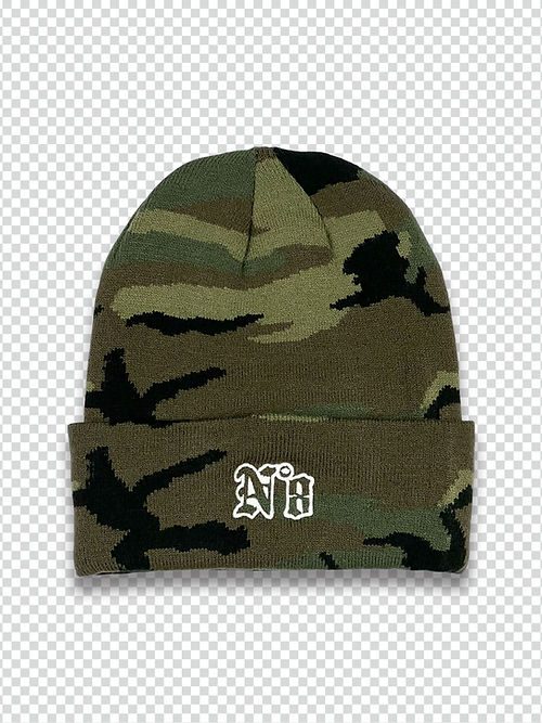 motley-beanie - Woodland Camo