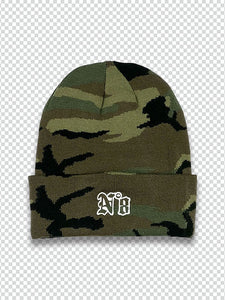 motley-beanie - Woodland Camo