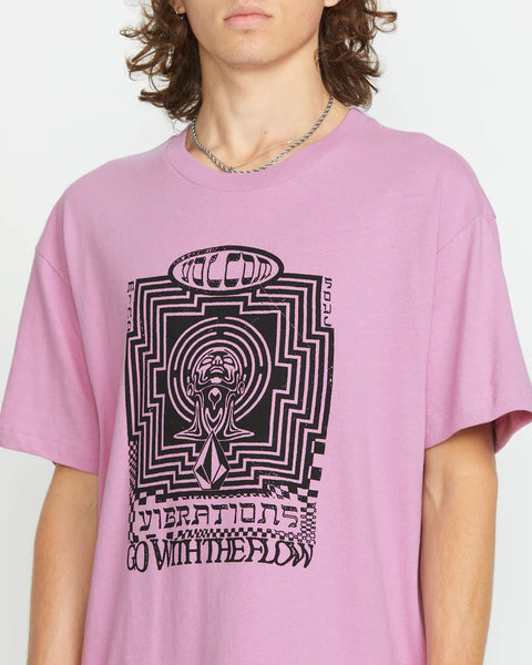 Flow Machine Short Sleeve Tee - Steel Purple