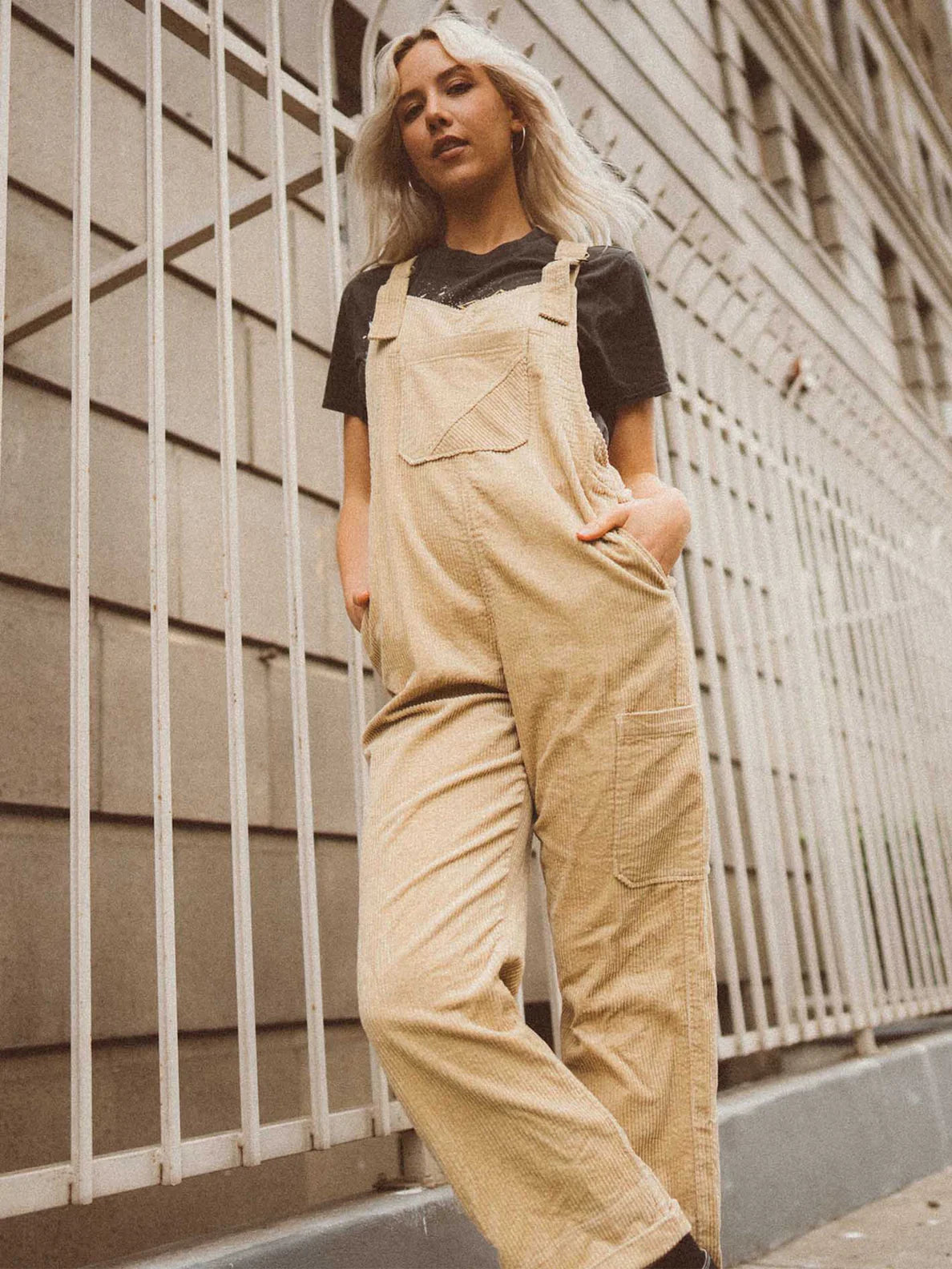 Volcom Stone Street Overalls - Khaki