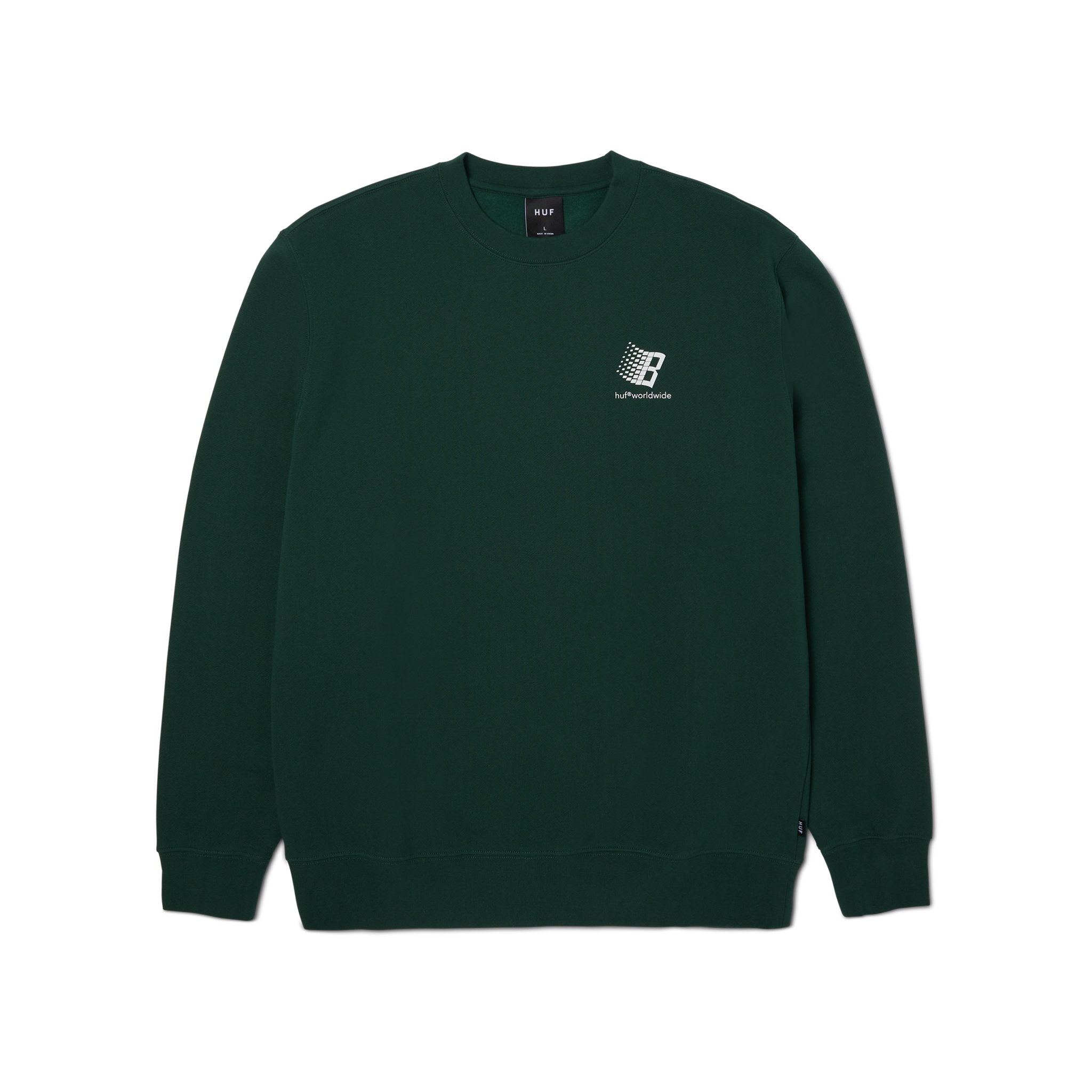 Huf x Bronze Crewneck - Forest Green