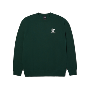 Huf x Bronze Crewneck - Forest Green