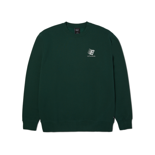 Huf x Bronze Crewneck - Forest Green