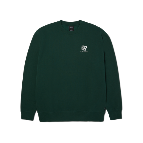 Huf x Bronze Crewneck - Forest Green