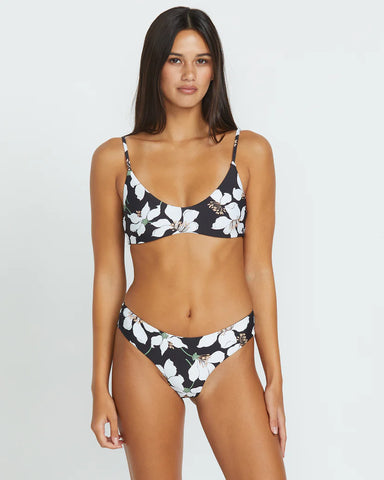 Midnight Lily Cheeky Bikini Bottom - Black