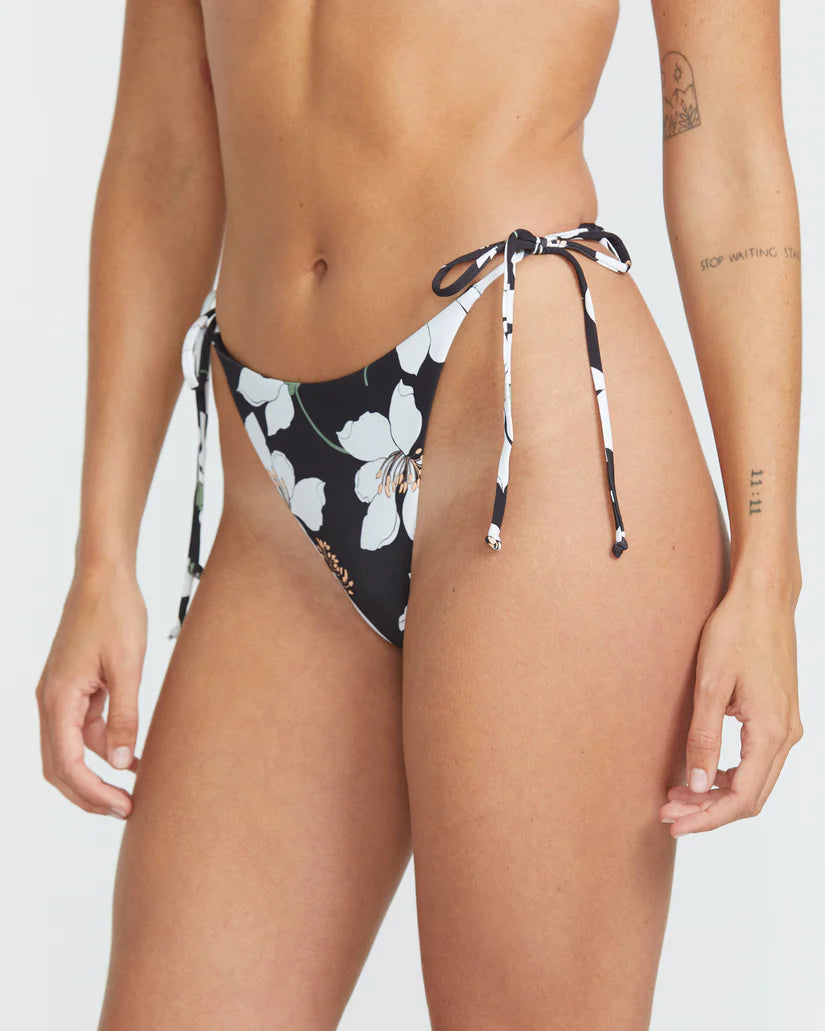 Midnight Lily Skimpy Bikini Bottom - Black