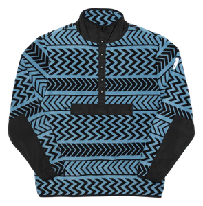 Autumn Orb Half Snap Fleece - Chevron