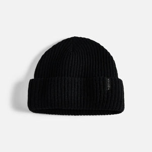 Wool Ribbed Knit - Black