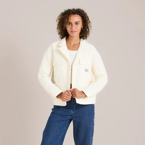 Passport Plush Jacket - White Wolf