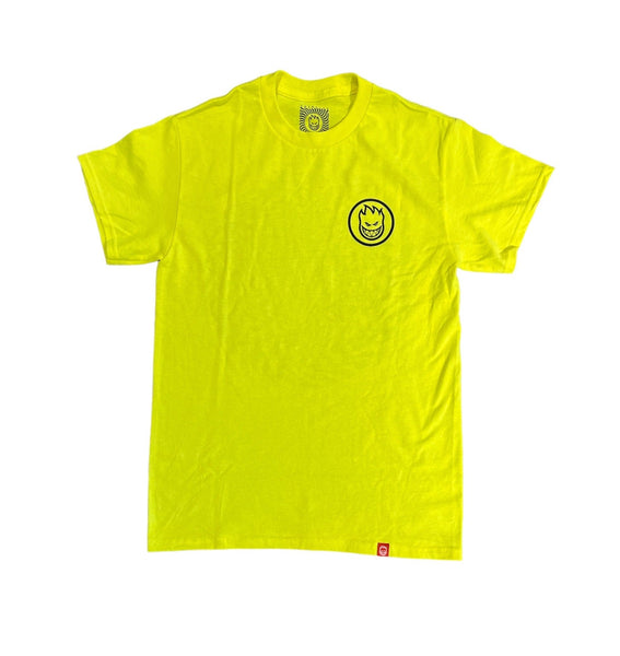 Spitfire Swirled Classic Tee - Safety Green