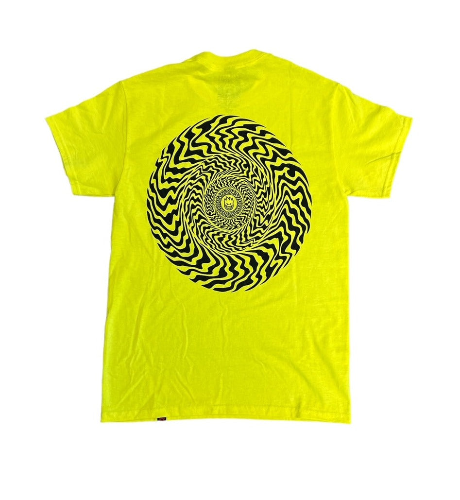 Spitfire Swirled Classic Tee - Safety Green