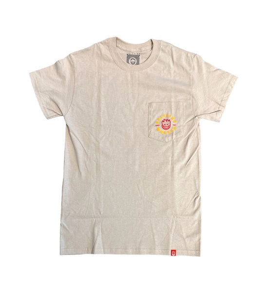 Spitfire Bighead Classic Pocket Tee - Sand Gold