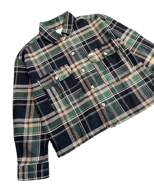 Brixton Bowery Women Long Sleeve Flannel - Black/Pine Needle