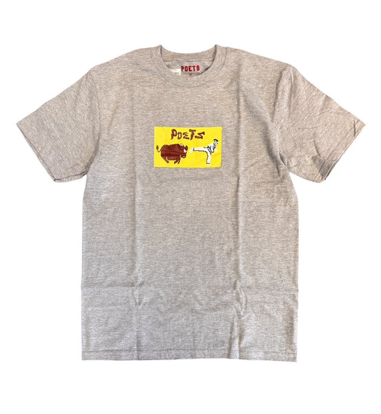 Karate Champ DTG T-shirt - Heather Grey