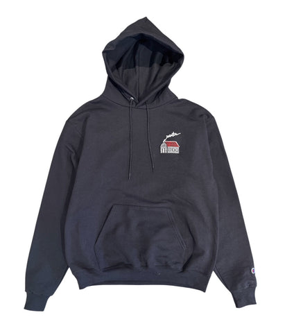 Home Embroidered Champion Hoodie - Black