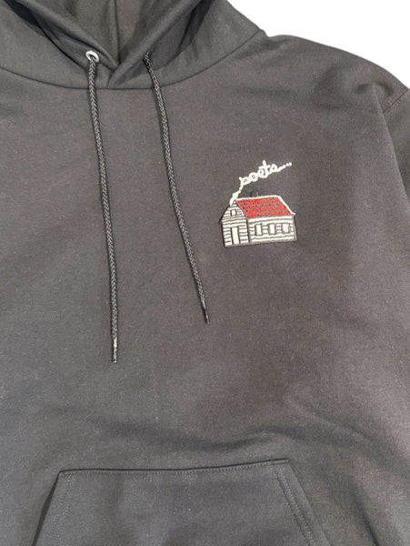 Home Embroidered Champion Hoodie - Black