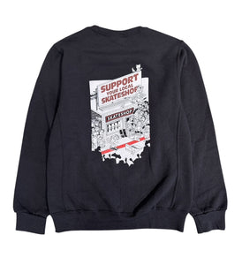 SSD25 Shop Crewneck Sweater - Black