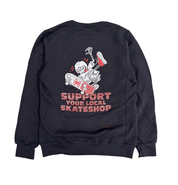 SSD25 Skeleton Crewneck Sweater - Black