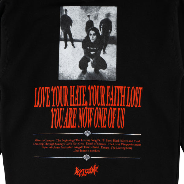 AFI x Welcome Skateboards Hate Hoodie - Black