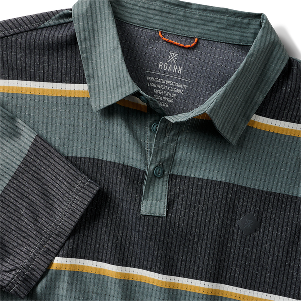 Bless Up Polo - Forest Stripe