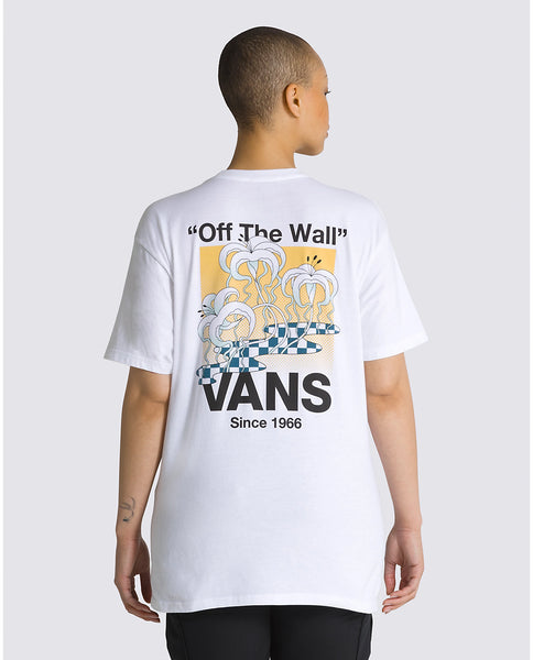 Vans Checkerboard Blooming Tee - White