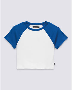 Clare Raglan Tee - True Blue Marshmallow