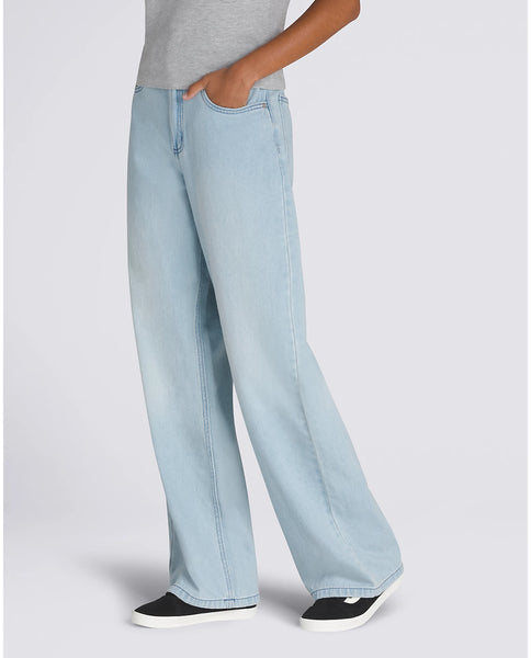 Sirelle Puddle Pants - Light Stonewash Blue