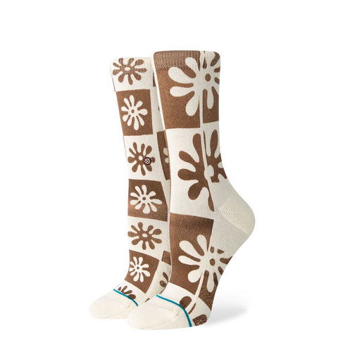 Stance Flower Girl Crew Socks - Off White