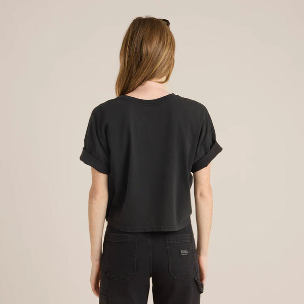 Night Ride Boxy Tee - Faded Black