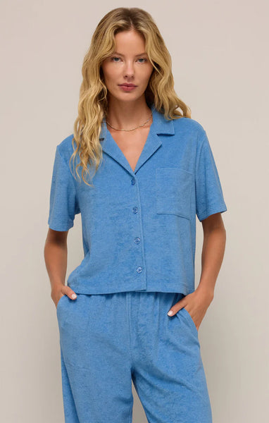 Resort Loop Terry Top - Salty Blue