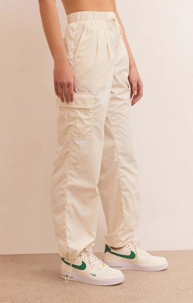 Z Supply Out And About Nylon Cargo Trousers Pant - Sandstone