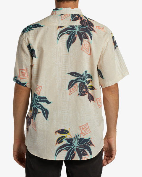 Billabong Sundays Short Sleeve Button Up Shirts - Bone