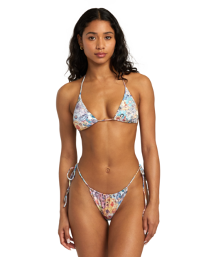 Sage Halter Triangle Bikini Top